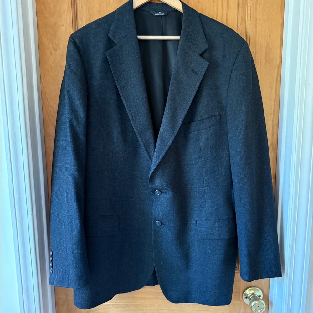 Polo University 100% Wool Club Classic Navy Men's Blazer 44R